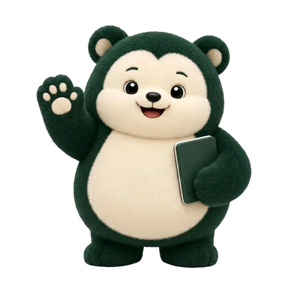 Mascotte Compta Spot qui salue